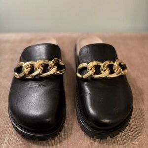 Michael Kors Scarlett Leather Clog Sz 6.5